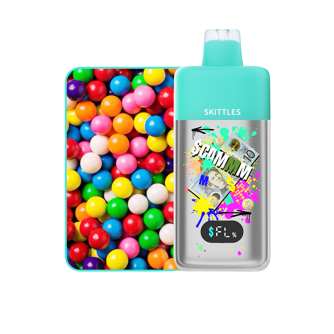 SCAMMM – Skittles 15,000 PUFFS – AusVape Direct